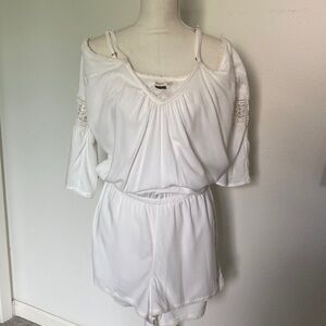 🌸$5 ROXY Island Joy BOHO romper, ivory, Juniors XS